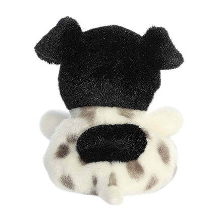 Aurora Palm Pals 4.5" Snorkels Black & White Dog Adorable Plush