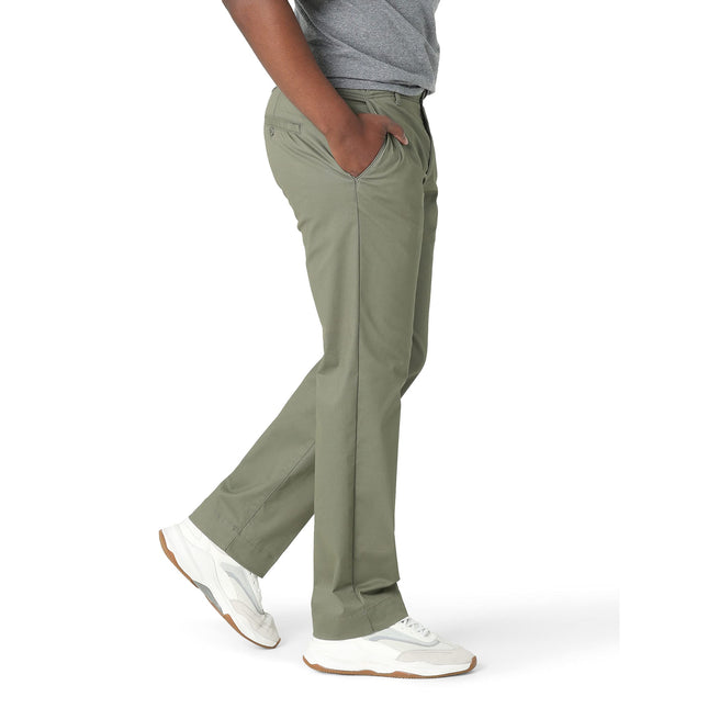Lee Men's Performance Series Extreme Comfort Straight Fit Pant, Muted Olive, 29W x 32L