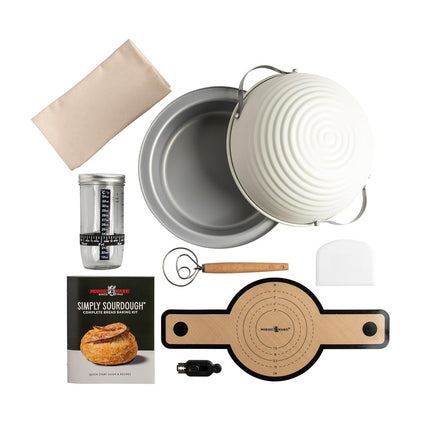Nordic Ware Simply Sourdough Bread Baking Kit, 9 Piece Starter Set