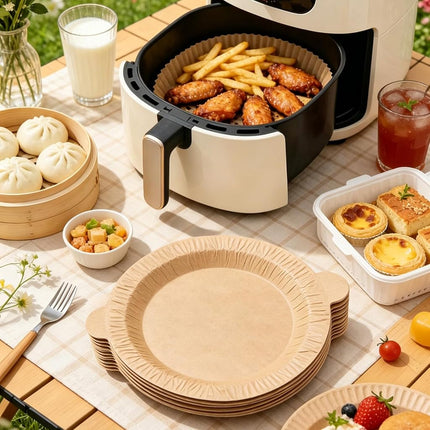 Luriseminger 12-Pack 240 Servings Total Large Disposable Peel Paper Plates