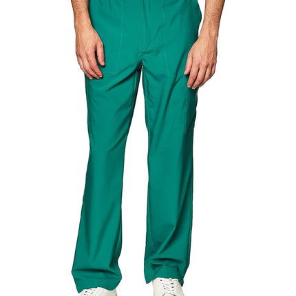 WonderWink Men's Flat Front Cargo Pant, Hunter, 2X
