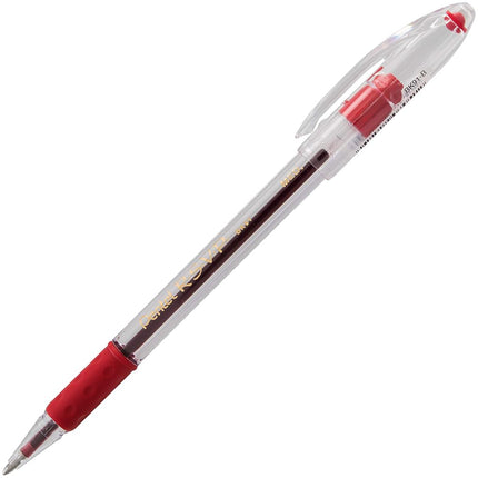 Bolígrafo Pentel RSVP, línea mediana (1.0 mm), tinta roja, bote de 72 unidades (BK91PC72B)