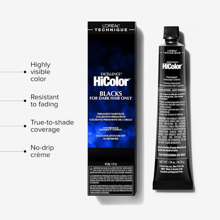 L'oreal Paris Excellence Hicolor Permanent Hair Color, Black Plum