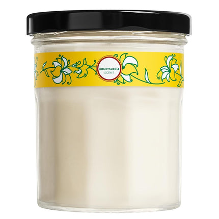 MRS. MEYER'S Clean Day Soy Aromatherapy Candle, 25 Hour Burn Time, Made with Soy Wax and Essential Oils, Honeysuckle, 4.9 oz