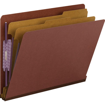 Smead 100% Recycled End Tab Pressboard Classificat
