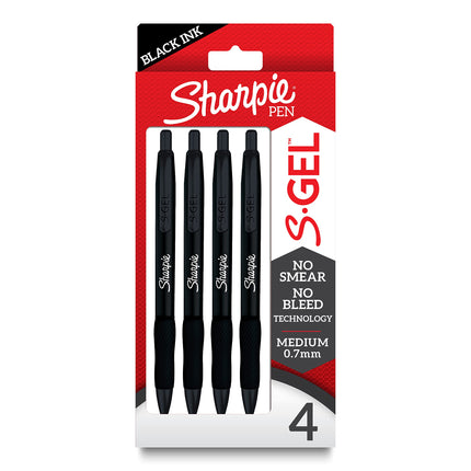 Sharpie S-Gel, Gel Pens, Sleek Metal Barrel, Matte