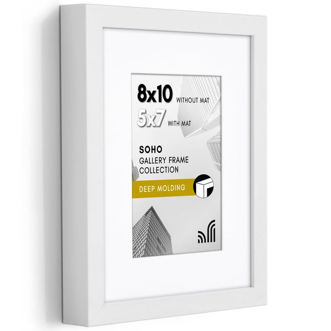 Americanflat 8x10 Picture Frame with Shatter-Resis