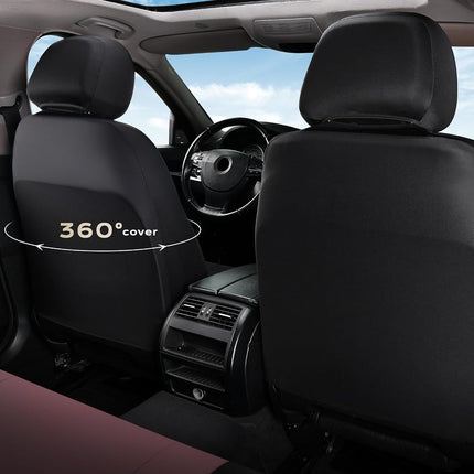 Coverado Automotive Seat Covers Full Set, Luxury Car Seat Covers, Leather Seat Covers, Mesh Design, Pink Driver Seat Protectors, Universal Fit for SUVs, Trucks, Sedans