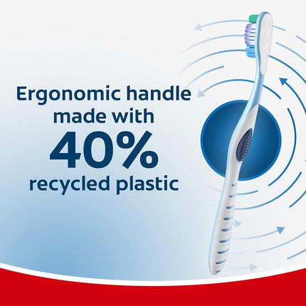 Colgate 360 Whole Mouth Clean Toothbrush, Adult Soft Toothbrushes, 5 Pack