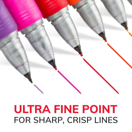 BIC Marking Permanent Markers, Ultra Fine Point, Blue, 12-Count
