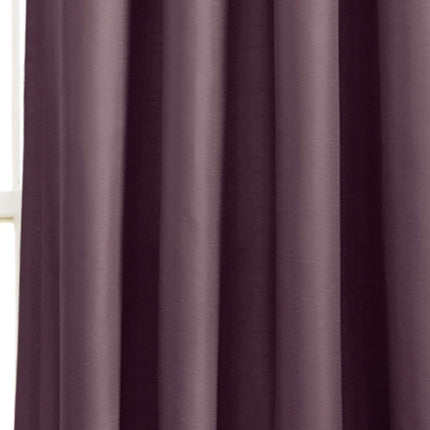 Lush Decor White/Gray Prima Window Curtains Panel Set for Living, Dining Room, Bedroom (Pair), 54 x 84-inch, 54" W x 84" L, Purple & Gray