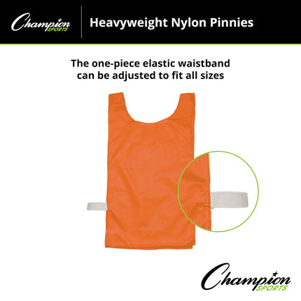 Champion Sports NP1OR Sport Heavyweight Pinnie, Orange, Youth Size