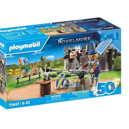 PLAYMOBIL Novelmore 71447 Knight's Birthday, Action-Packed Celebration with Prince Arwynn, Exciting Duels and Various Accessories, Sustainable Toy for Children from 4 Years