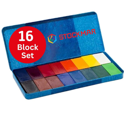 Stockmar Wax Block Crayons in Tin Box, Assorted (P