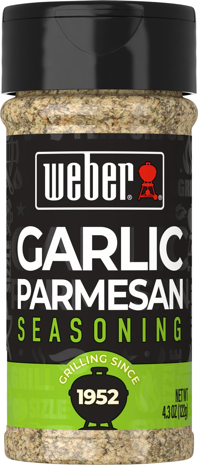 Weber Garlic Parmesan Seasoning, 4.3 Ounce Shaker