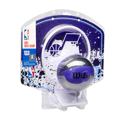 Wilson NBA Team Mini Hoop, Utah Jazz, Purple