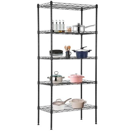 BestOffice | 5-Tier Wire Storage Shelves | 22x12x4