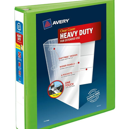 Avery Heavy Duty View 3 Ring Binder, 1.5" One Touc