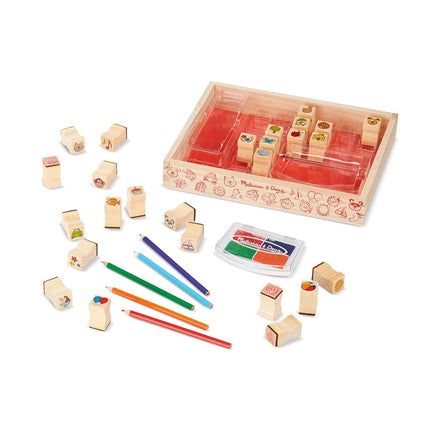 Melissa & Doug 19362 Favourite Things Stamp Set | Arts & Crafts | Stamp Set | 4+ | Gift for Boy or Girl, Multicolor, 26.5 cm H x 20.9 cm W x 4 cm