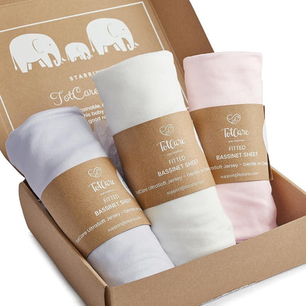 TotCare Bassinet Fitted Sheets for Chicco LullaGo 