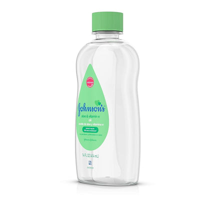 J&J - Johnson's Baby Oil Aloe Vera and Vitamin E - 14 fl. oz. (414 ml)