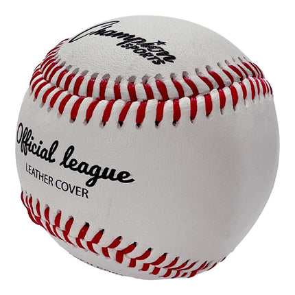 Champion Sports Leather Baseball Set: Dozen Indoor/Outdoor Genuine Leather Official League Baseballs for Practice Training or Real Game - OLBXX Pack of 12