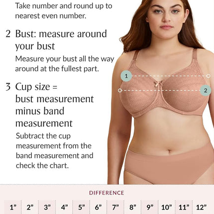 Glamorise MagicLift Front-Closure Posture Back Wirefree Bra 1265 (Women's & Women's Plus)