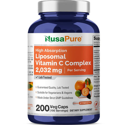 Liposomal Vitamin C 2032mg - 200 Veggie Capsules w