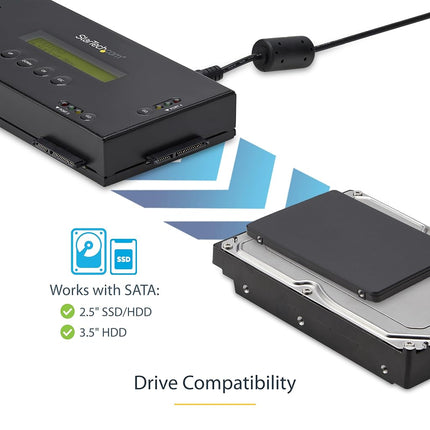 StarTech 4-Bay 2.5/3.5in SATA Hard Drive Eraser, 5Gbps, DoD (SATERASER4)