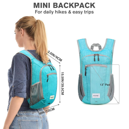 G4Free 10L Hiking Backpack Lightweight Packable Hiking Daypack Small Travel Outdoor Foldable Shoulder Bag(Dark Blue)