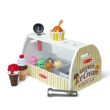 Melissa & Doug Wooden Scoop and Serve Ice Cream Co