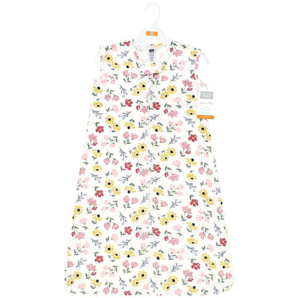 Gigoteuse sans manches en coton pour bébé unisexe Hudson Baby, Sac de couchage, Couverture, Imprimé floral doux, 0-6 mois