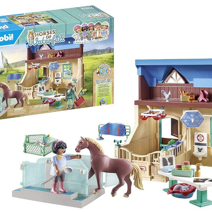PLAYMOBIL 71352 Horses of Waterfall - Riding Therapy and Veterinary Practice, magical waterfall paradise for horse lovers, fun imaginative role-play, sustainable playsets suitable for children ages 5+
