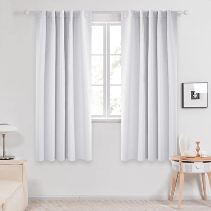 Deconovo Light Silver Grey Blackout Curtains for B