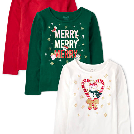 The Children's Place Girls' Long Sleeve Fashion Sh