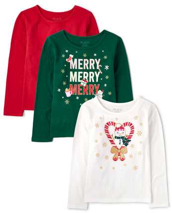 The Children's Place Girls' Long Sleeve Fashion Sh