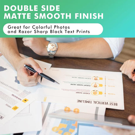 Koala Double Sided Thin Matte Printer Paper 12x12 Inch 32LB 110 Sheets