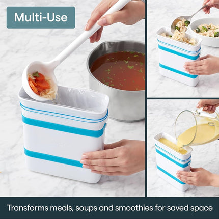 YouCopia FreezeUp Freezer Food Block Maker, Gallon