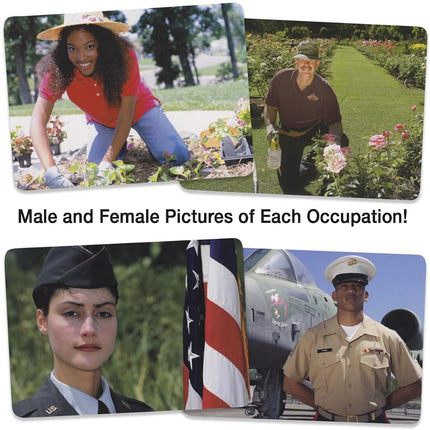 Stages Learning Materials Language Builder Occupation, Career & Community Helper Picture Flashcards Photo Cards for Autism Education and ABA Therapy