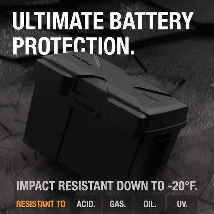 NOCO Snap-Top BG27 Battery Box Group 27 12V Battery Box for Marine, Automotive, Motorhome, Boat, RV and Travel Trailer Batteries