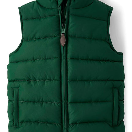 Gymboree Boys' and Toddler Zip Up Puffer Vest, Fir, 8