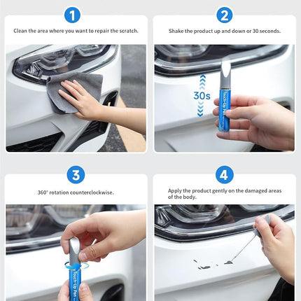 RSACET 1D6 Silver Sky Touch Up Paint Compatible with Toyota Exact Match Touch Up Paint Car Scratch Repair