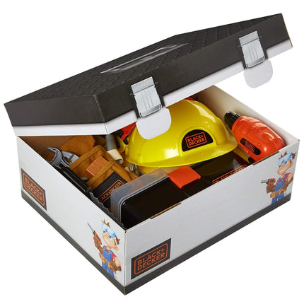 BLACK+DECKER Kids Tool Set with Toolbox, Construction Vest and Hard Hat 22 Piece Set [Amazon Exclusive]