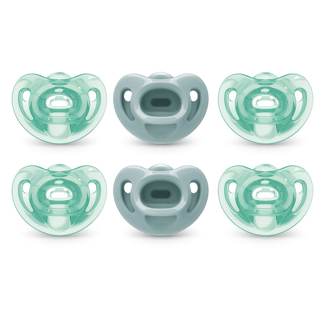 NUK Comfy Pacifiers, 0-6 Months, 6 Pack