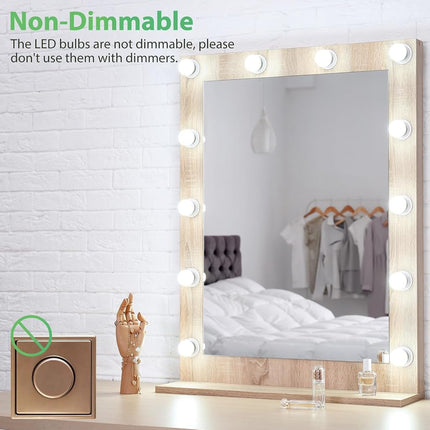 DEGNJU Led Bathroom Light Bulbs 60W Equivalent 5000K Daylight White 800 Lumens G25 Mirror Makeup Globe Lamp Round Shape 7 120V Non-Dimmable Pack of 10