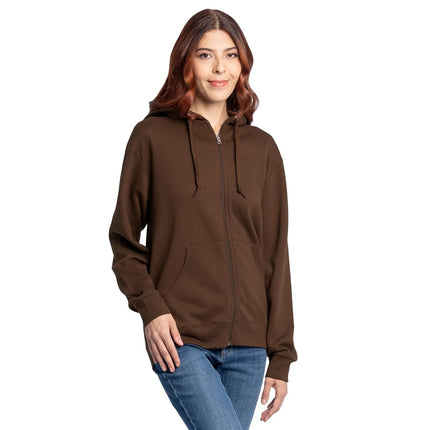 Fruit of the Loom Unisex's Eversoft Fleece Hoodies, Pullover, Moisture Wicking & Breathable, Sizes S-4x Hooded Sweatshirt, Warm Mocha Full Zip, Medium