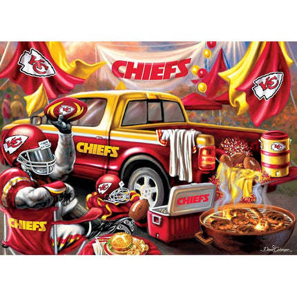 Masterpieces 1000 Piece Jigsaw Puzzle for Adults - NFL Kansas City Chiefs Gameday - 19.25"x26.75"