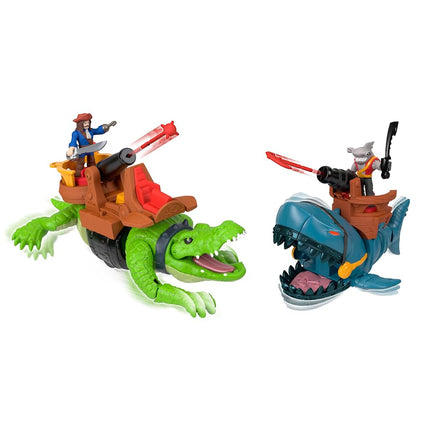 Fisher-Price Imaginext Pirate Shark vs Crocodile Playset