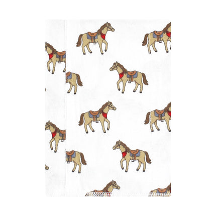 Hudson Baby Unisex Baby Cotton Flannel Burp Cloths, Cowboy 4-Pack, One Size