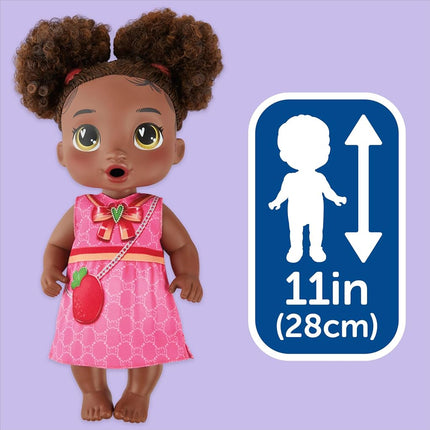Baby Alive Bubbly Tea Party Berry Boo Doll with Teapot Accessories, Black Hair, 11 Inch Toy for 3 Year Old Girls and Boys & Up